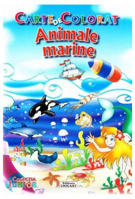 Animale marine. Carte de colorat