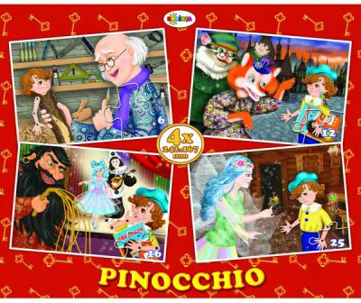 Puzzle Pinocchio. 4 imagini
