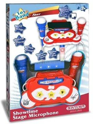 Microfon dublu, roz, Bontempi
