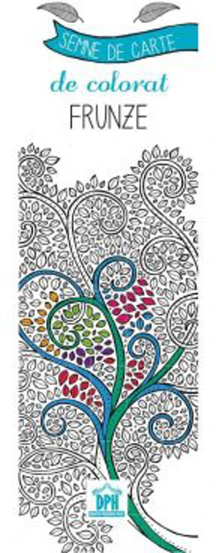 Semne de carte de colorat. Frunze