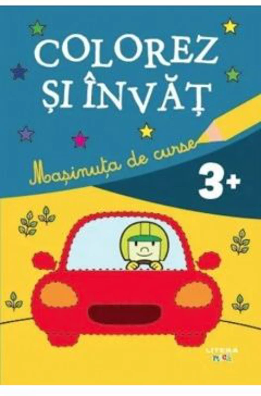 Colorez si invat. Masinuta de curse