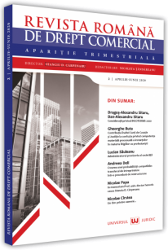 Revista romana de drept comercial nr. 2/2020