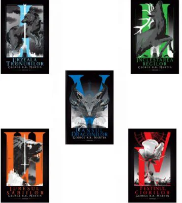 Pachet format din 5 titluri din seria "Cantec de Gheata si Foc" Autorul George R. R. Martin