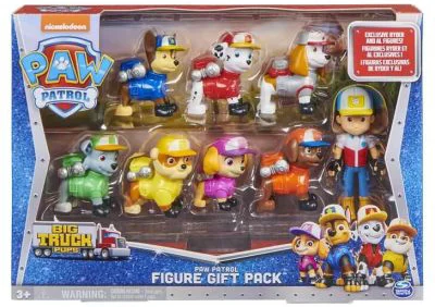 Big truck pups Set 8 figurine, Patrula Catelusilor