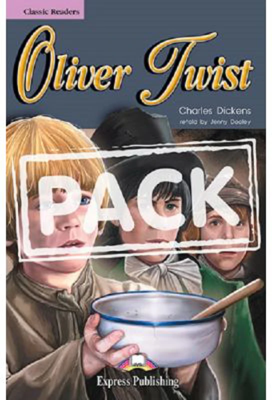 Literatura adaptata pentru copii Oliver Twist Set cu CD