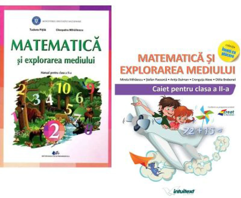 Pachet Manual matematica si explorarea mediului clasa 2-a plus caiet Varianta - EDP 1