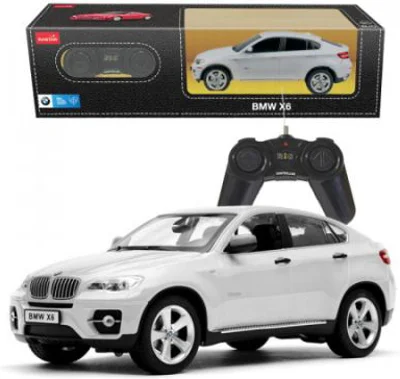 Masina cu telecomanda BMW X6 alb scara 1: 24