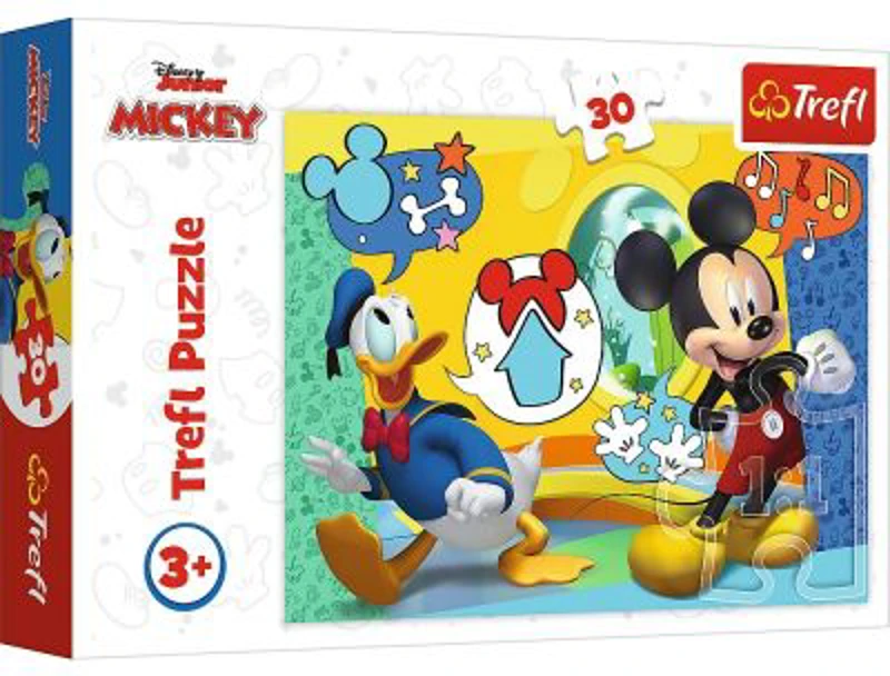 Puzzle 30 piese Disney Mickey Mouse, Trefl