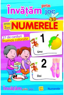 Invatam prin joc numerele + 3 ani. Carti de joc educative