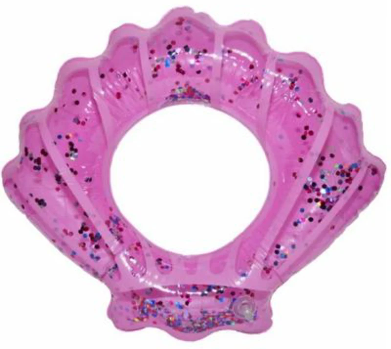 Colac Baie Gonflabil, 70 cm, Scoica cu Sclipici, roz