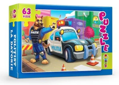 Puzzle. Politist la datorie, 63 piese