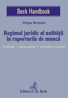 Regimul juridic al nulitatii in raporturile de munca. Explicatii. Jurisprudenta. Formulare si modele - Dragos Brezeanu