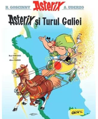 Asterix si Turul Galiei. Seria Asterix, volumul 5. Cartonat - Rene Goscinny
