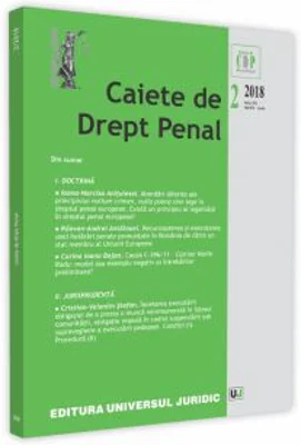 Caiete de drept penal nr. 2/2018