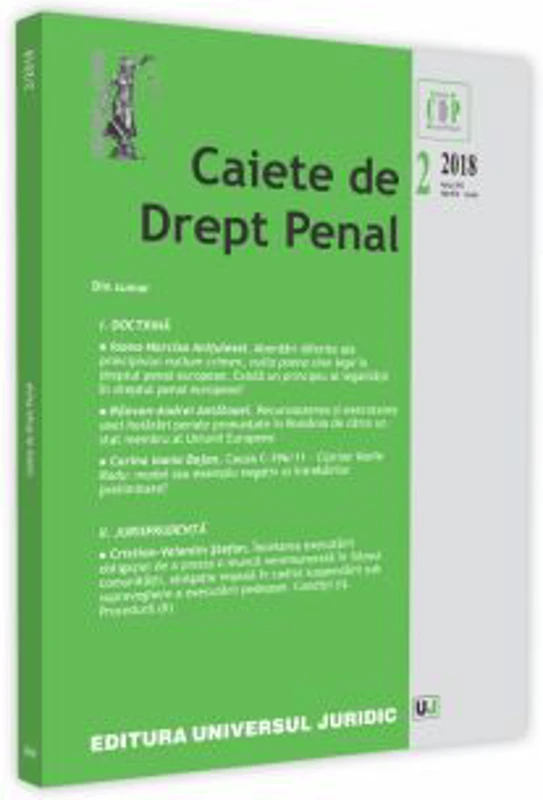 Caiete de drept penal nr. 2/2018