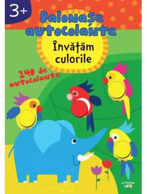 Balonase autocolante. Invatam culorile (3+)