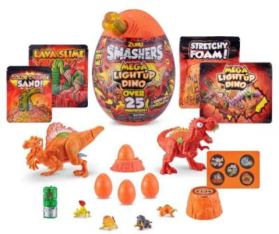 Figurina surpriza Smashers Light Up Dino