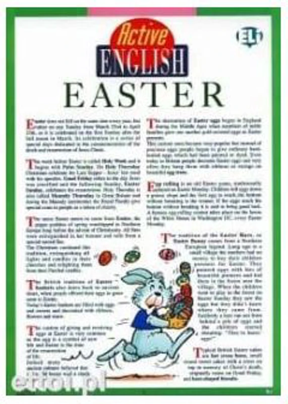 ACTIVE ENGLISH Subject 3 Easter