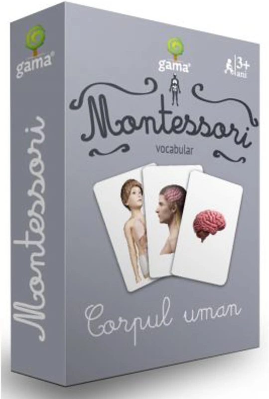 Carti de joc Montessori. Corpul uman
