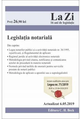 Legislatia notariala. Cod 688. Actualizat la 6. 05. 2019