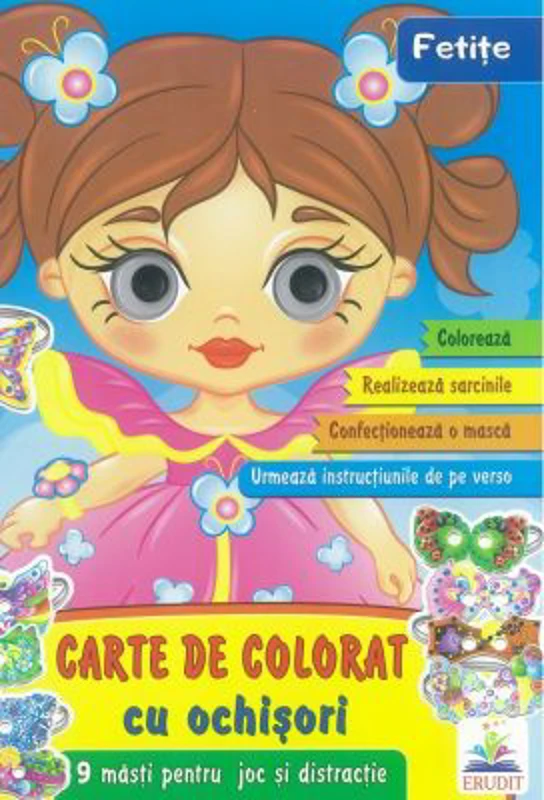 Fetite-Carte de colorat cu ochisori