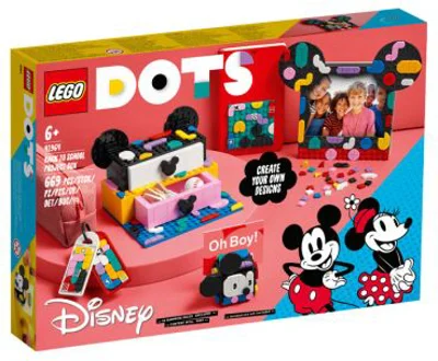 LEGO DOTS. Pachet Back to school Mickey Mouse si Minnie Mouse 41964, 669 piese