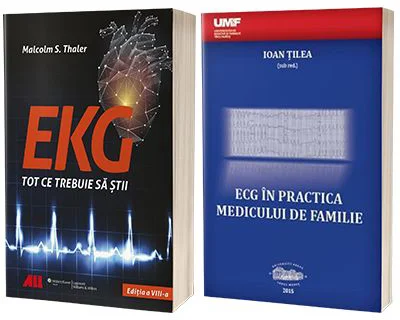 Set 2 carti Tot ce trebuie sa stii despre EKG - Malcolm S. Thaler, Ioan Tilea
