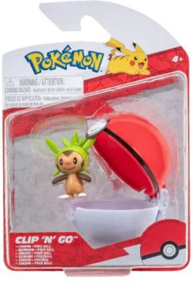 Figurine Clip N Go, Chespin & Poke Ball
