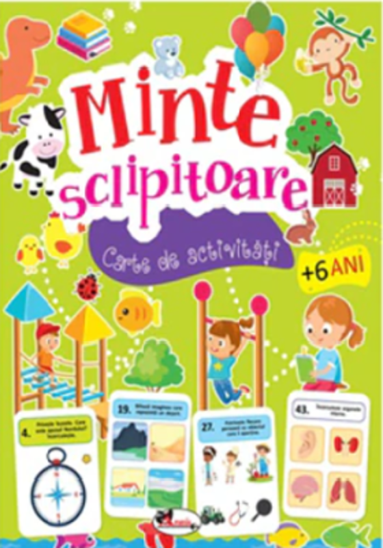 Minte sclipitoare. Carte de activitati +6 ani - Dreamland Publications
