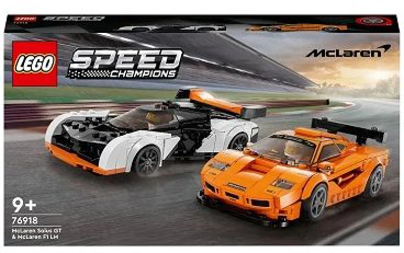 LEGO Speed Champions. McLaren Solus GT si McLaren F1 LM 76918, 581 piese