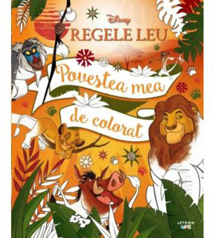 Disney. Regele Leu. Povestea mea de colorat