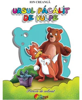 Carti de colorat A5. Ursul pacalit de vulpe