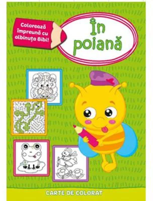 Coloreaza impreuna cu albinuta Bibi! In poiana