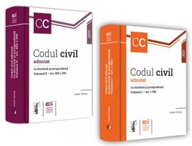 Pachet. Codul civil adnotat cu doctrina si jurisprudenta. Volumele 1-2 - Viorel Terzea