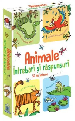 Animale. Intrebari si raspunsuri. 50 de jetoane