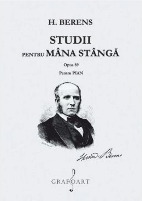 Studii pentru mana stanga. Opus 89 pentru pian - H. Berens