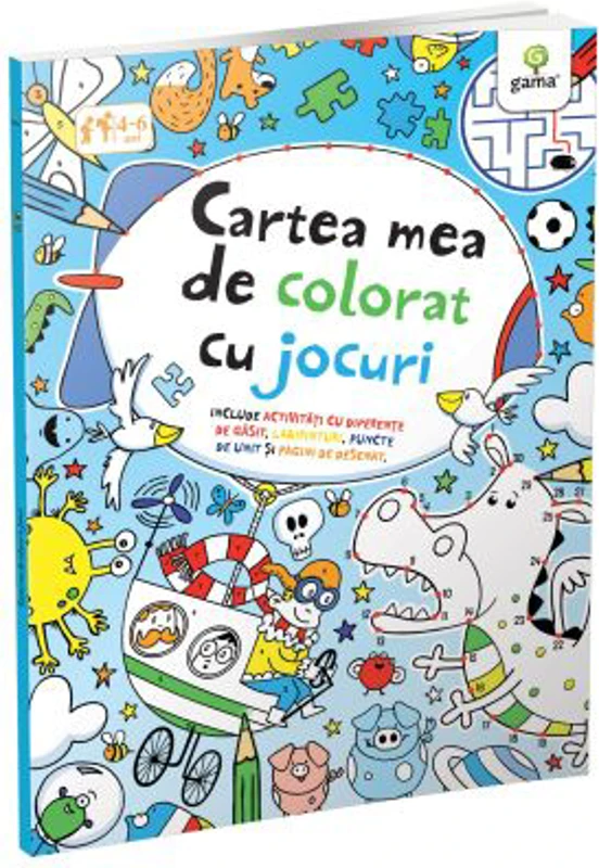 Cartea mea de colorat cu jocuri