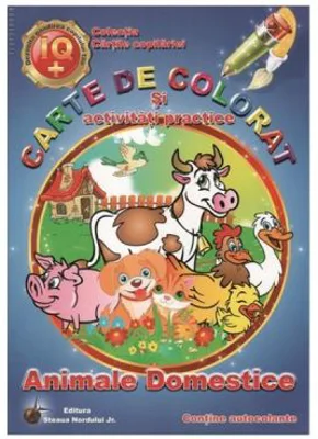 Carte de colorat si activitati practice - Animale domestice