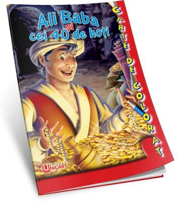 Alibaba si cei 40 de hoti. Carte de colorat