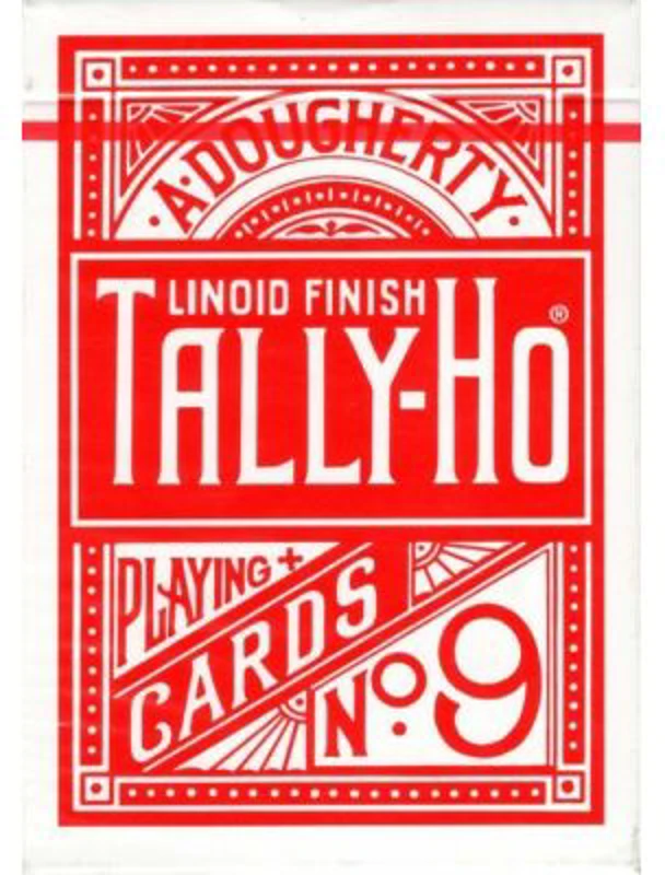 Carti de joc Tally-Ho pentru jucatori, magicieni si cardisti, Rosu