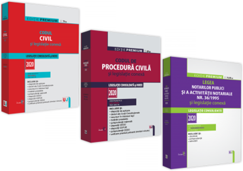 Pachet Codul Civil; Codul de Procedura Civila si Legea notarilor publici si a activitatii notariale. 2020 Editie PREMIUM. Legislatie conexa - Dan Lupa