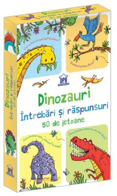 Dinozauri. Intrebari si raspunsuri. 50 de Jetoane