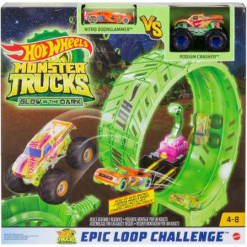 Monster truck Pista cascadorilor in bucla fosforescenta