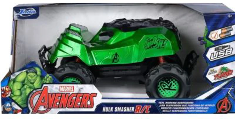 Masinuta cu telecomanda Marvel RC Hulk Smasher, JadaToys