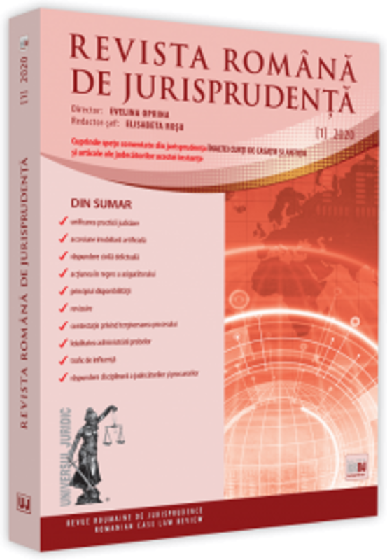 Revista romana de jurisprudenta nr. 1/2020