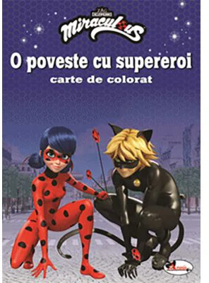 O poveste cu supereroi. Carte de colorat