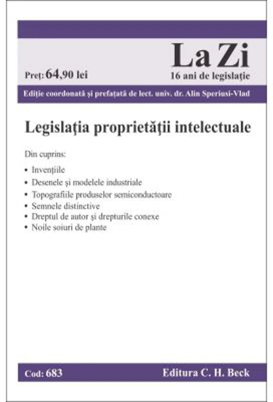 Legislatia proprietatii intelectuale. Cod 683