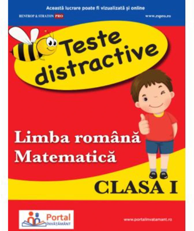 Teste distractive de Limba romana si Matematica pentru clasa 1 - Alina-Carmen Oncescu