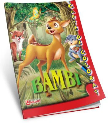 Bambi. Carte de colorat A5