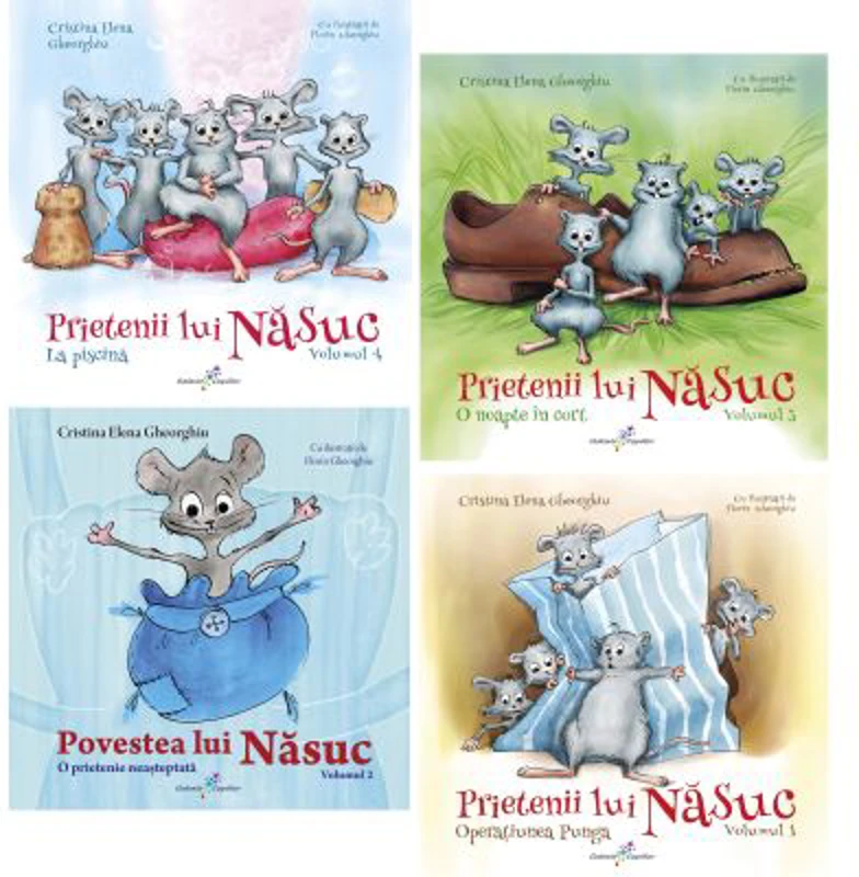 Pachet format din 4 volume din seria Prietenii lui Nasuc